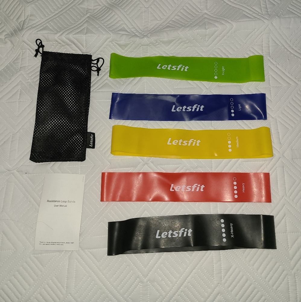 Letsfit Resistance Loop Bands Set - Multi-Color